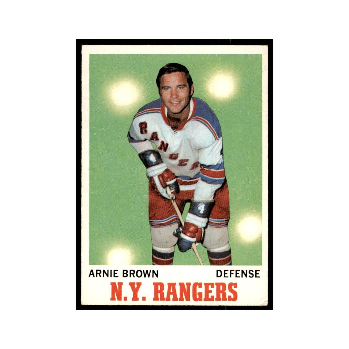 1970 Topps Arnie Brown New York Rangers #66