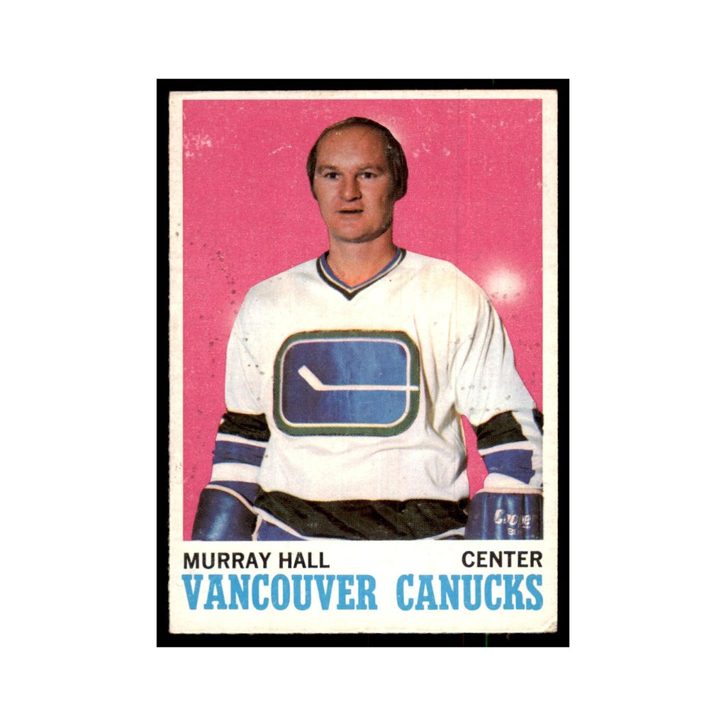 1970 Topps Murray Hall Vancouver Canucks #118