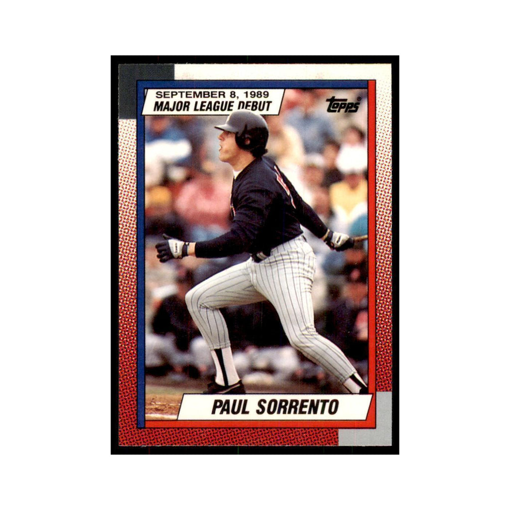 1989 Topps Major League Debut Paul Sorrento Baseball Cards #119