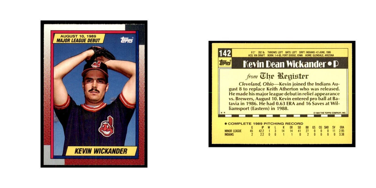 1989 Topps Major League Debut Kevin Wickander Baseball Cards #142