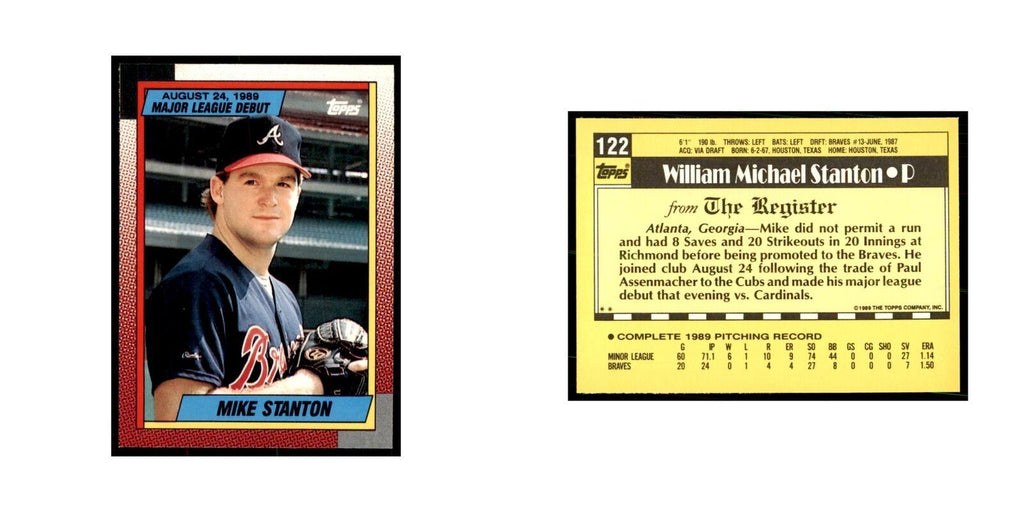 1989 Topps Major League Debut Mike Stanton Baseball Cards #122