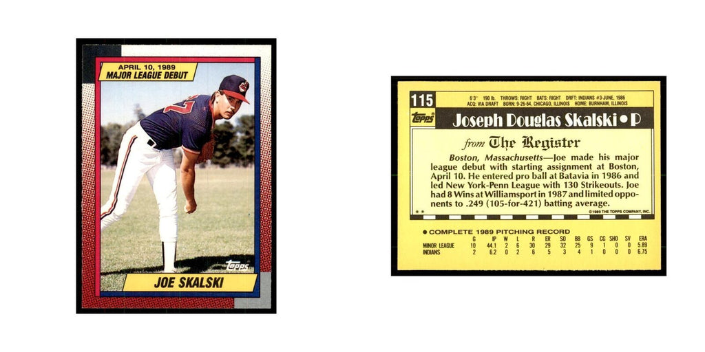 1989 Topps Major League Debut Joe Skalski Baseball Cards #115