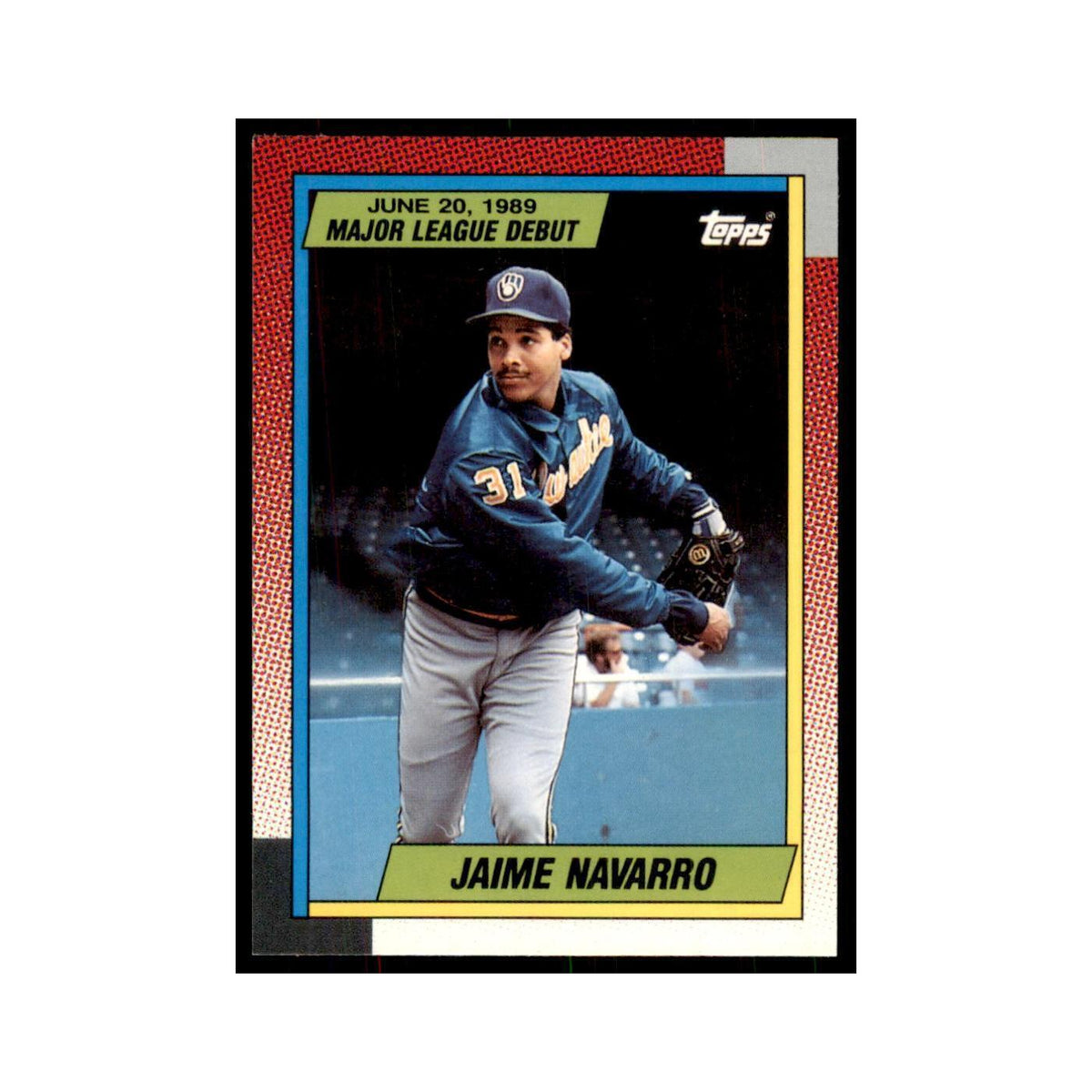 1989 Topps Major League Debut Jaime Navarro Baseball Cards #87