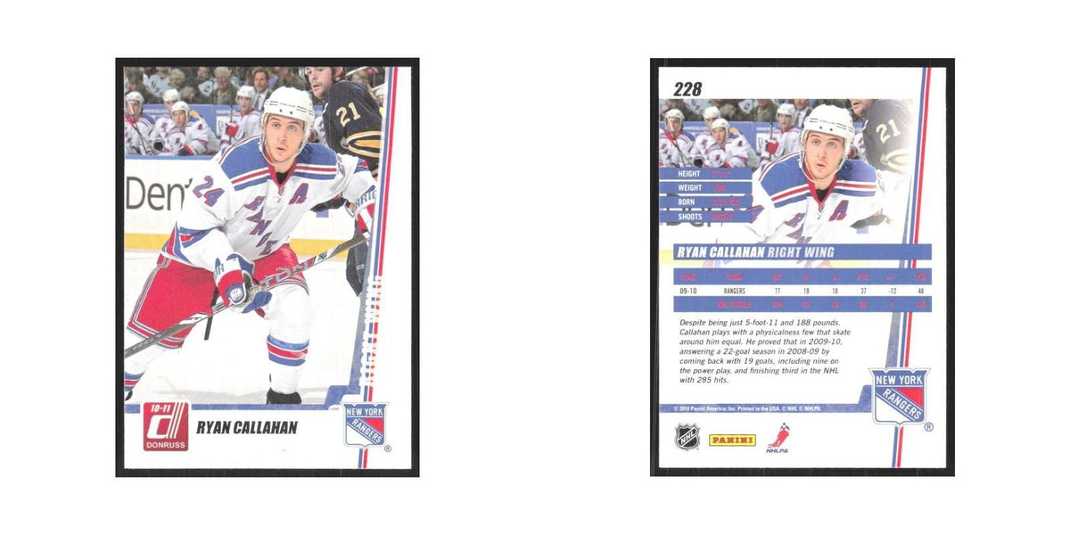 2010 Donruss Ryan Callahan New York Rangers #228