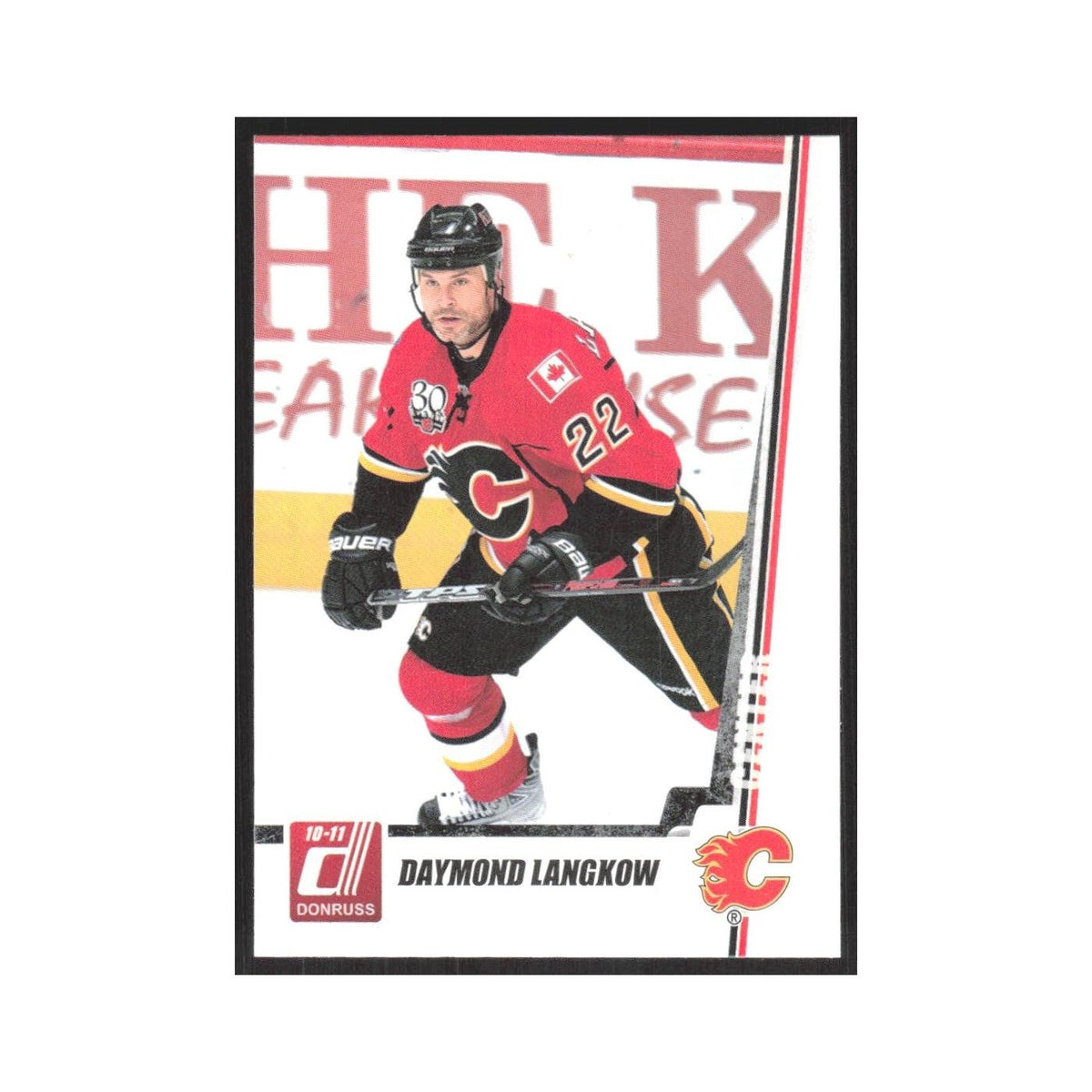 2010 Donruss Daymond Langkow Calgary Flames #104