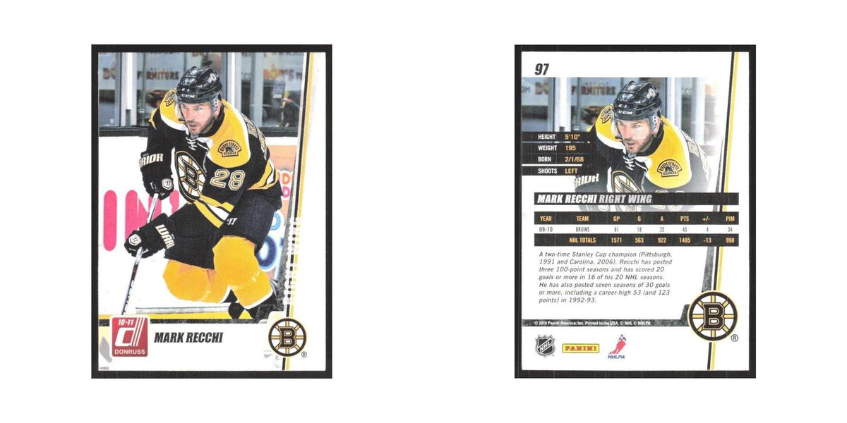 2010 Donruss Mark Recchi Boston Bruins #97