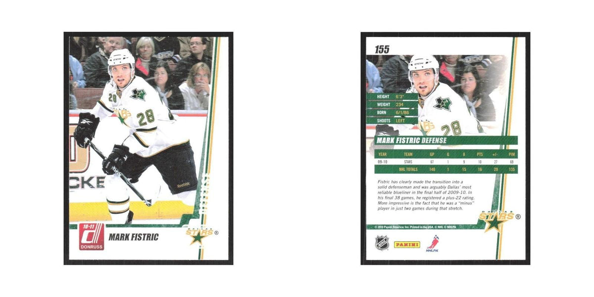 2010 Donruss Mark Fistric Dallas Stars #155