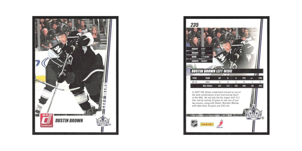 2010 Donruss Dustin Brown Los Angeles Kings #235