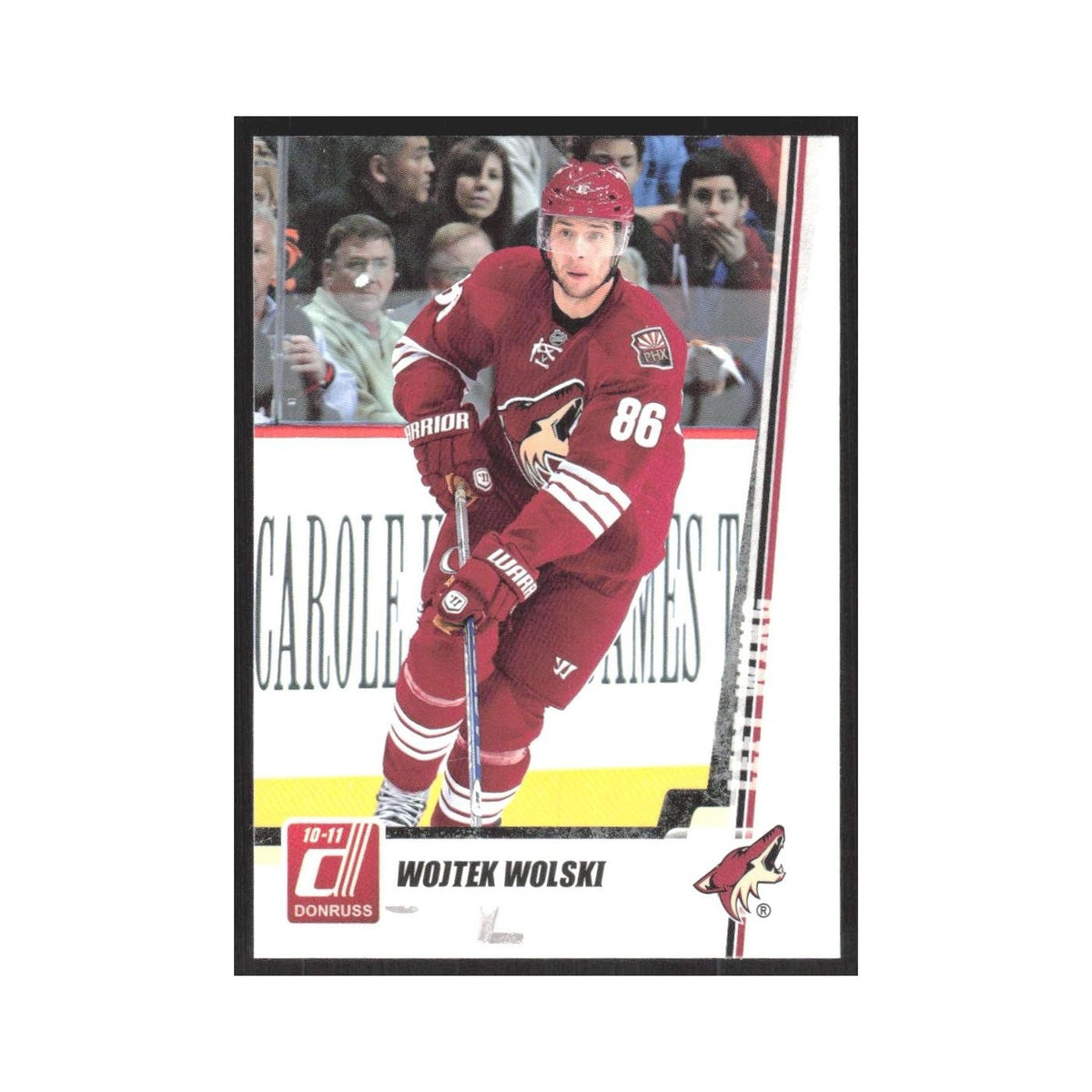 2010 Donruss Wojtek Wolski Phoenix Coyotes #36