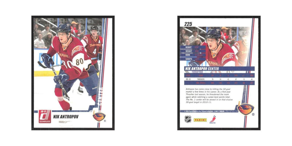 2010 Donruss Nik Antropov Atlanta Thrashers #225