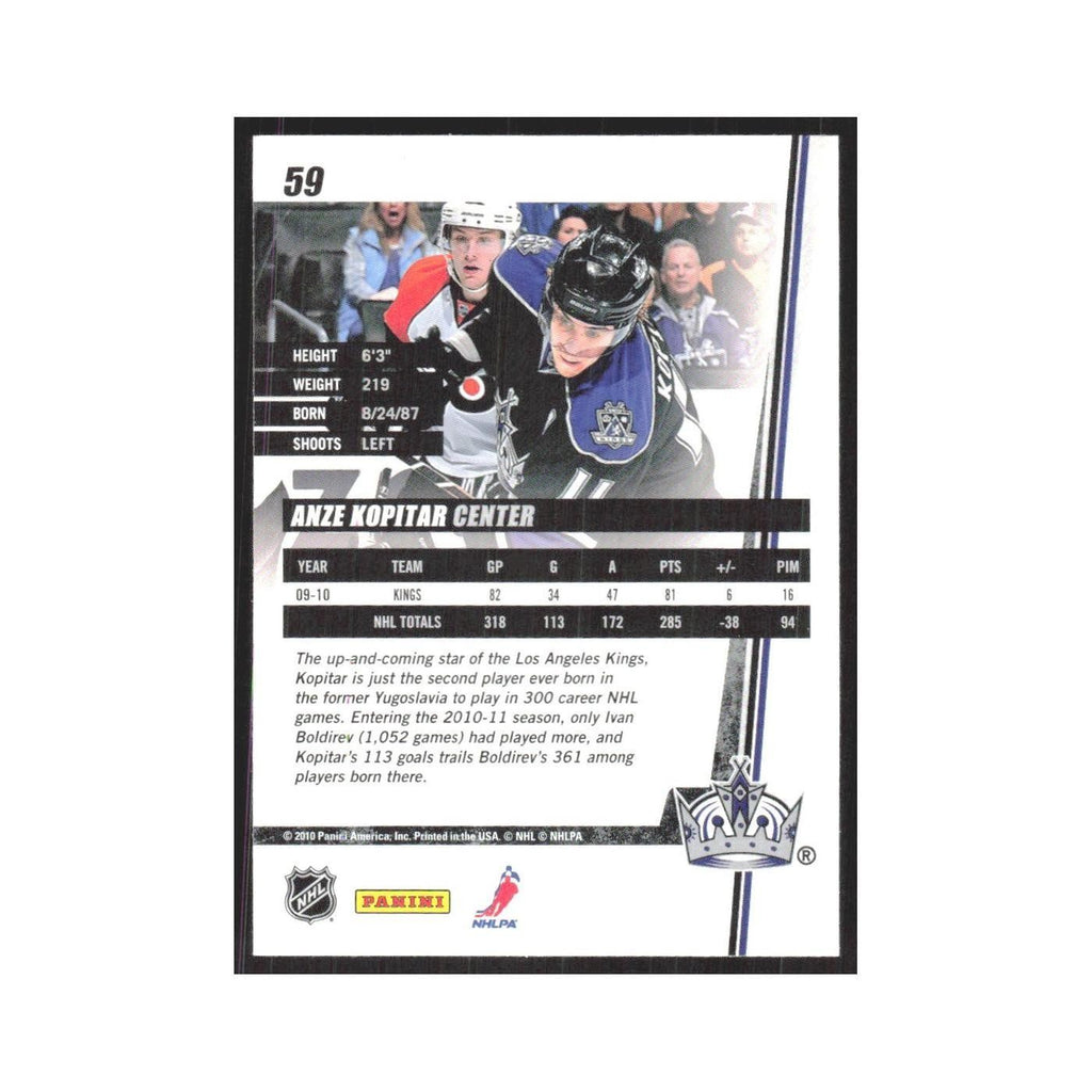 2010 Donruss Anze Kopitar Los Angeles Kings #59