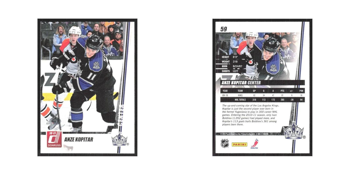 2010 Donruss Anze Kopitar Los Angeles Kings #59