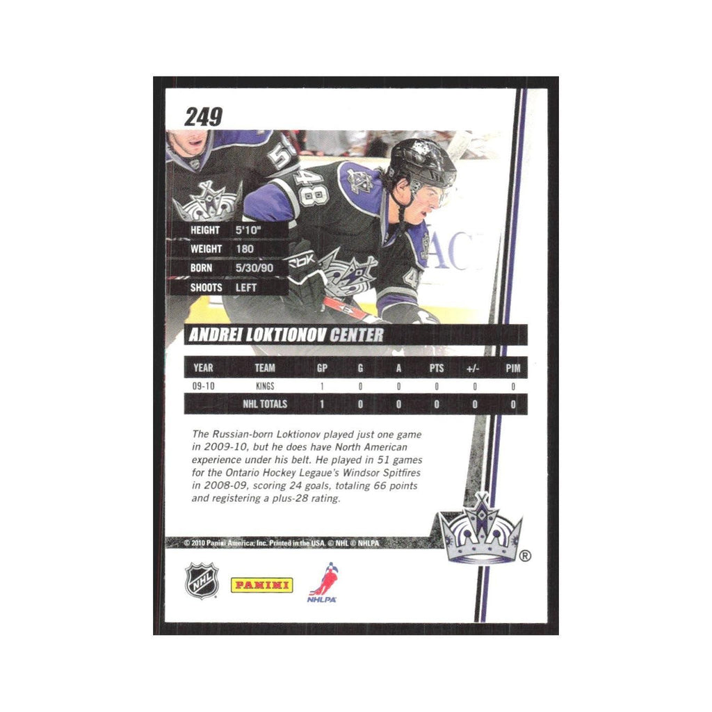 2010 Donruss Andrei Loktionov Los Angeles Kings #249