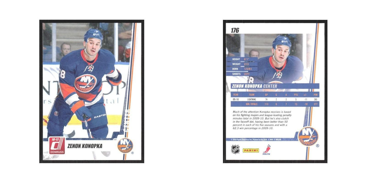 2010 Donruss Zenon Konopka New York Islanders #176