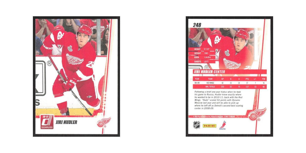 2010 Donruss Jiri Hudler Detroit Red Wings #248
