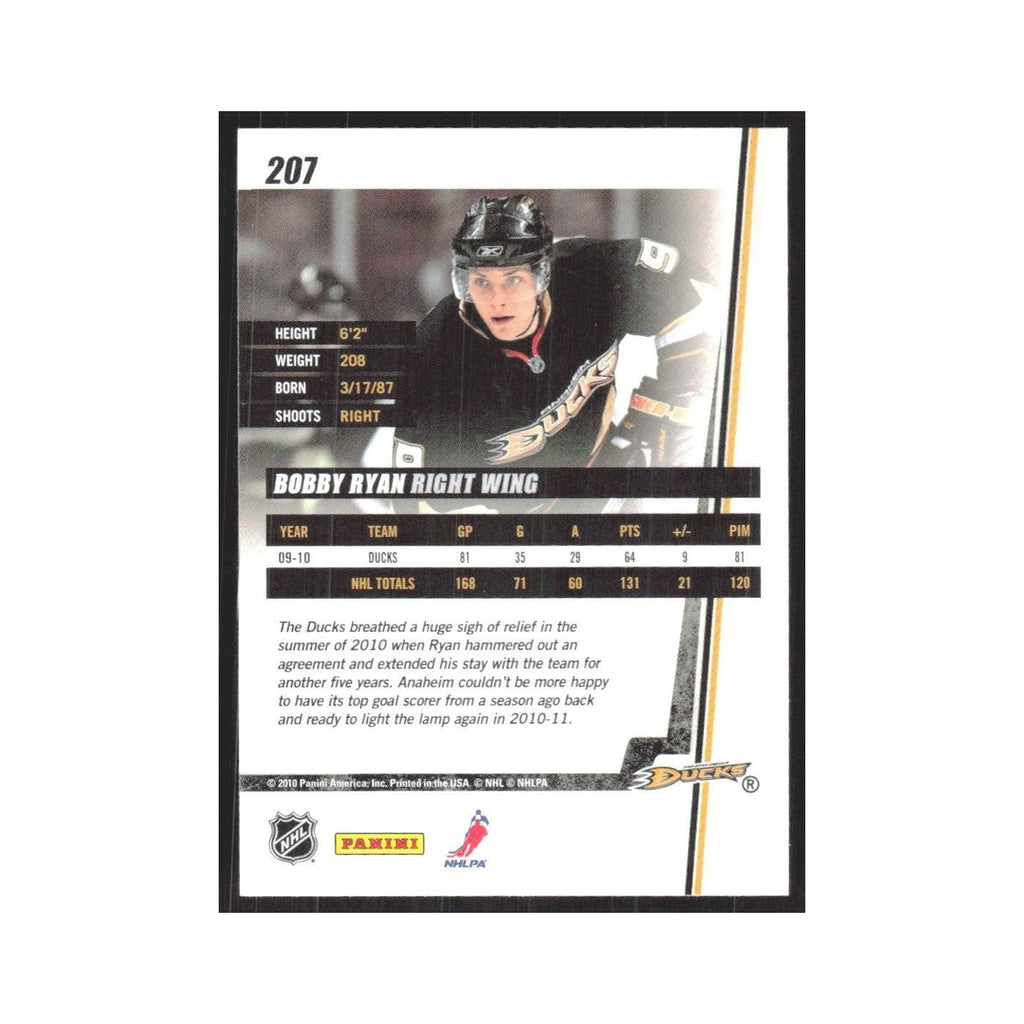 2010 Donruss Bobby Ryan Anaheim Ducks #207