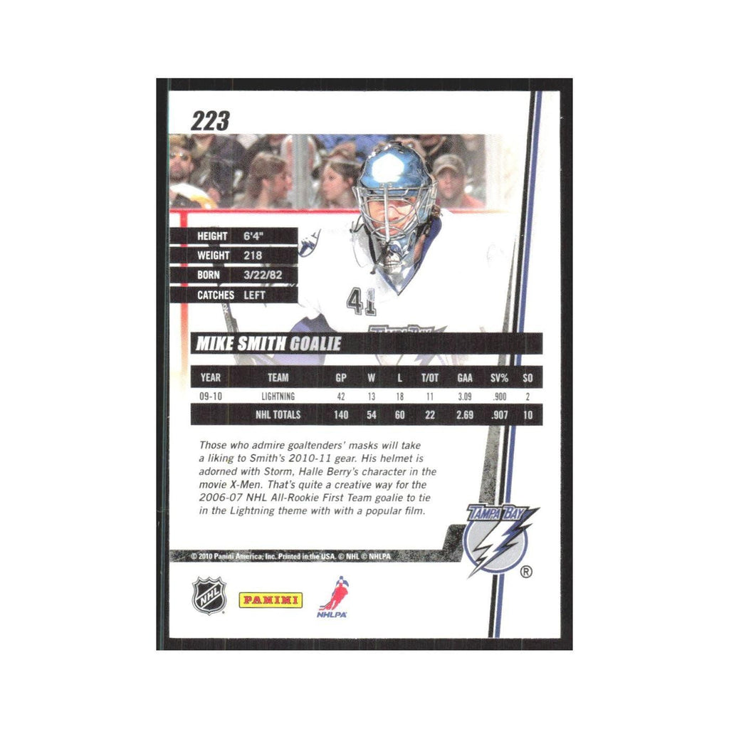 2010 Donruss Mike Smith Tampa Bay Lightning #223