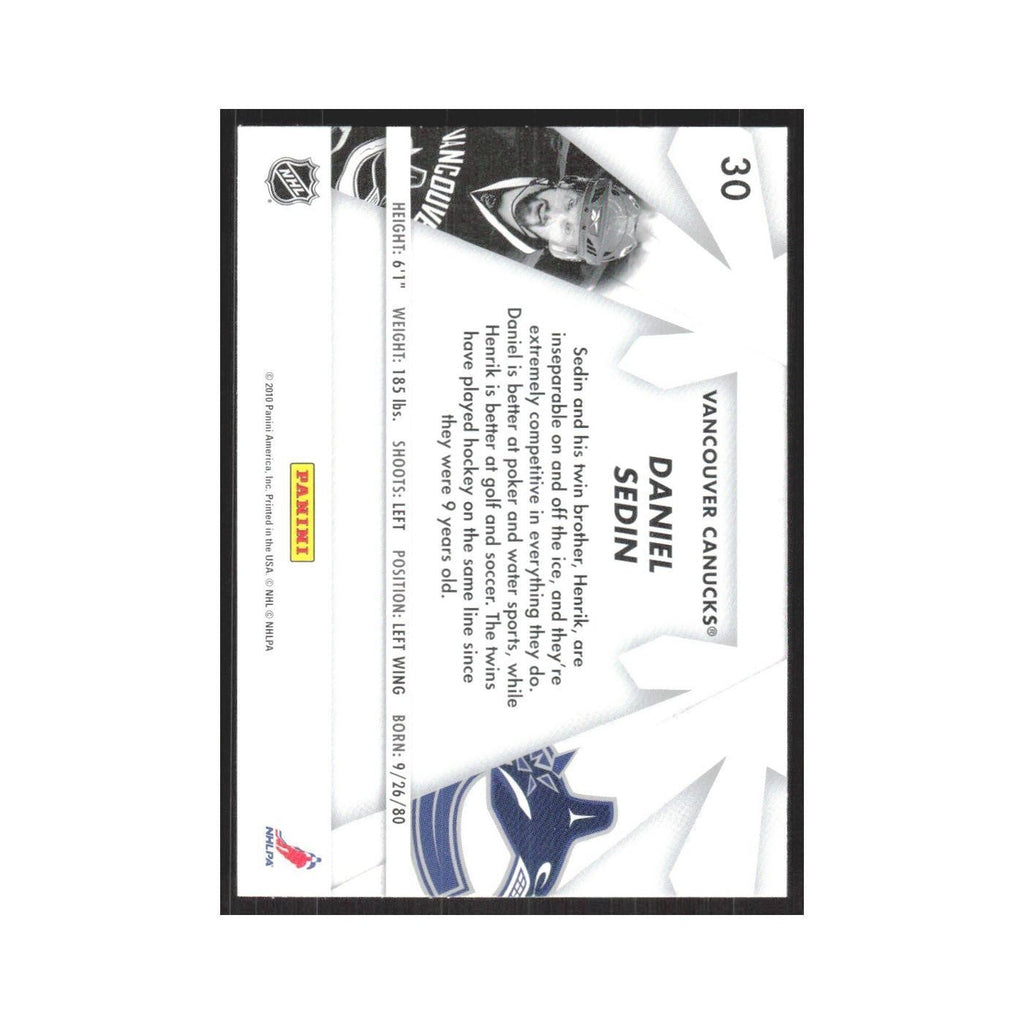 2010 Donruss Boys of Winter Daniel Sedin Vancouver Canucks #30