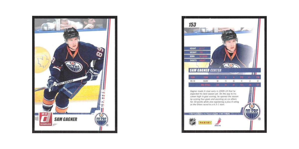 2010 Donruss Sam Gagner Edmonton Oilers #153