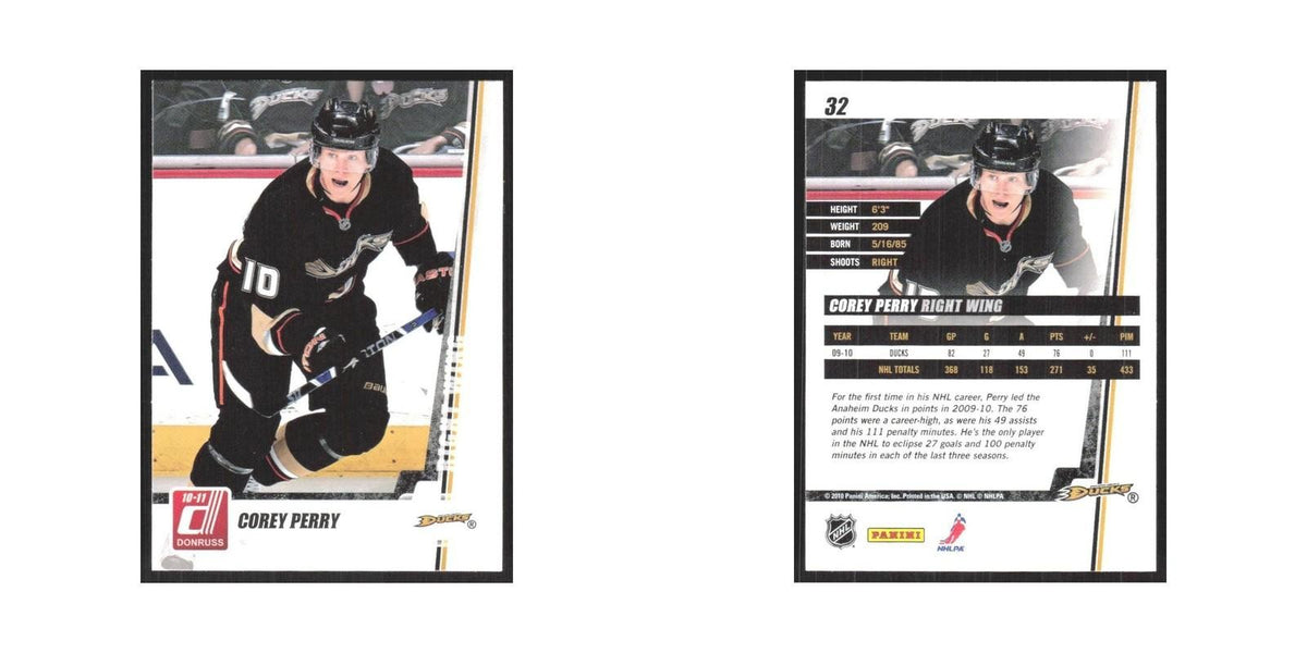 2010 Donruss Corey Perry Anaheim Ducks #32