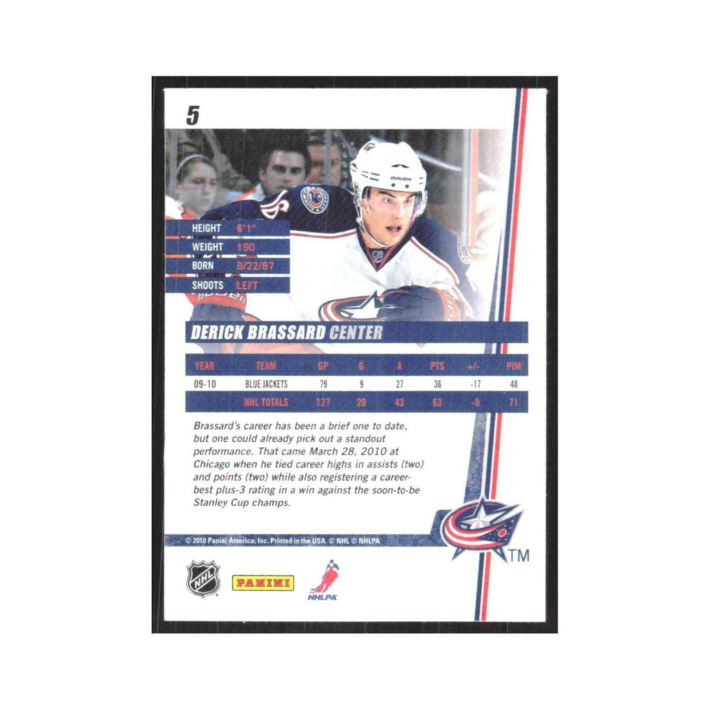 2010 Donruss Derick Brassard Columbus Blue Jackets #5