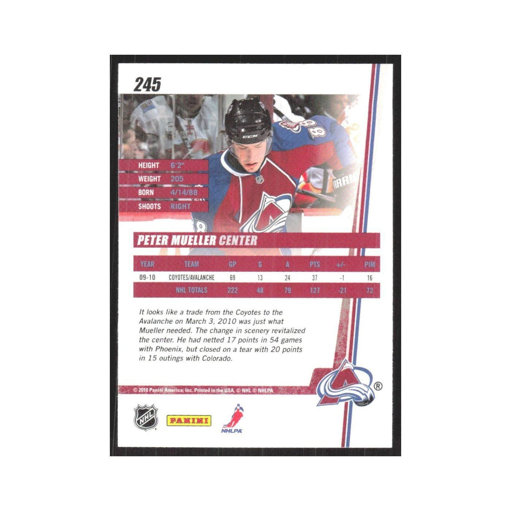 2010 Donruss Peter Mueller Colorado Avalanche #245