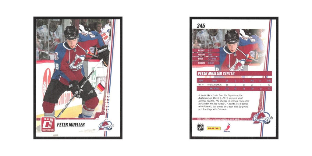 2010 Donruss Peter Mueller Colorado Avalanche #245