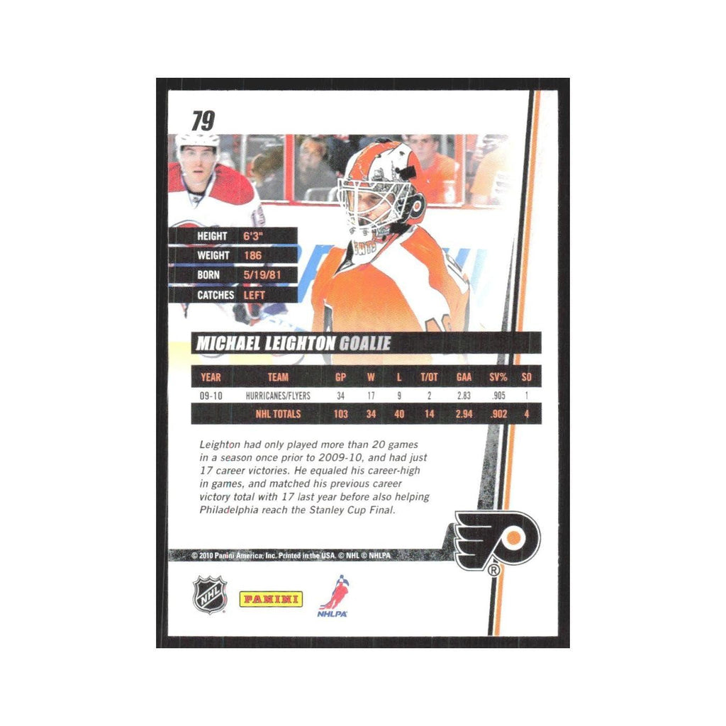 2010 Donruss Michael Leighton Philadelphia Flyers #79