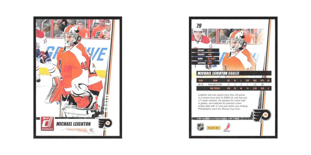 2010 Donruss Michael Leighton Philadelphia Flyers #79
