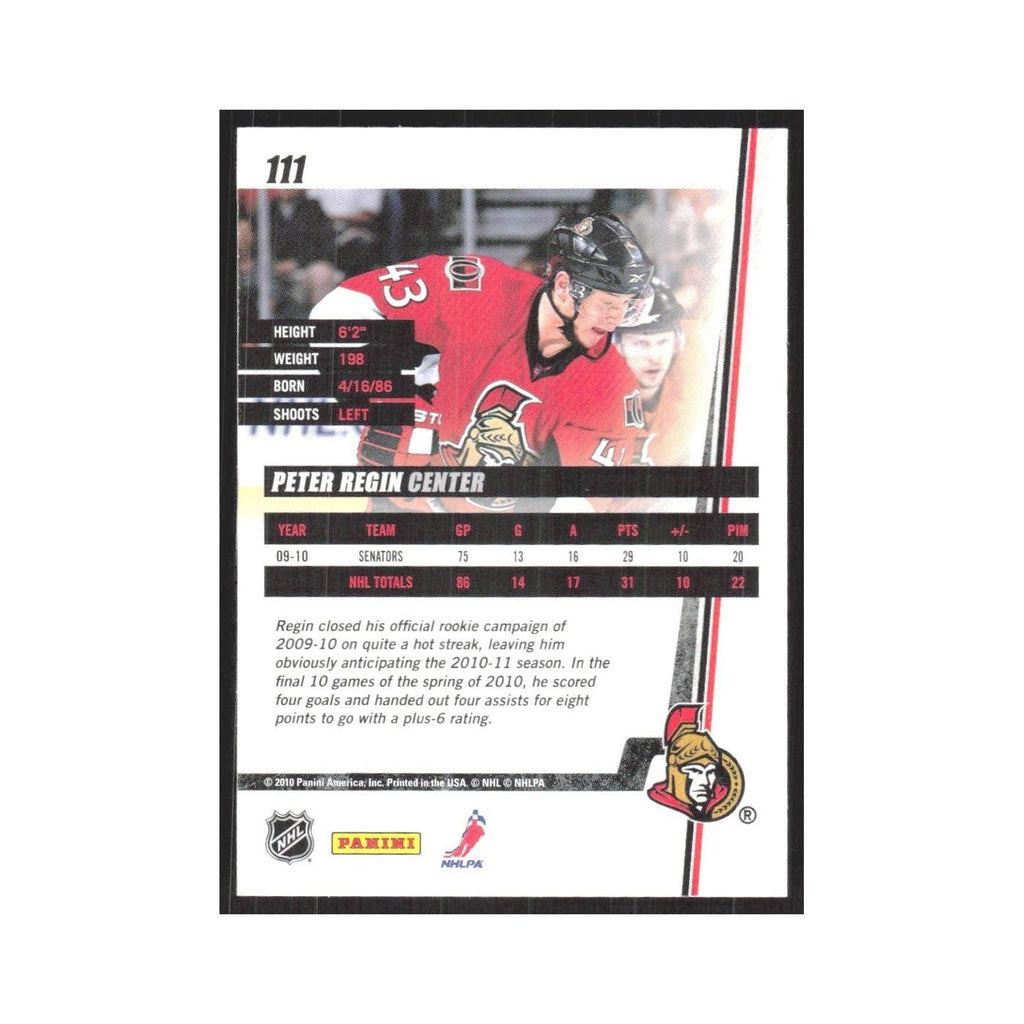2010 Donruss Peter Regin Ottawa Senators #111