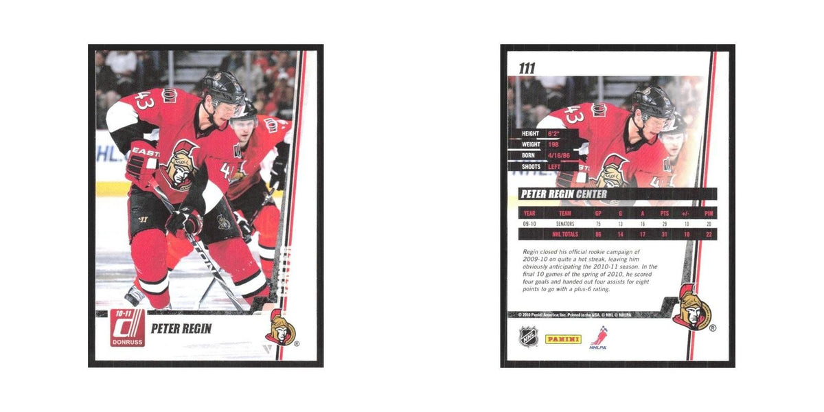2010 Donruss Peter Regin Ottawa Senators #111