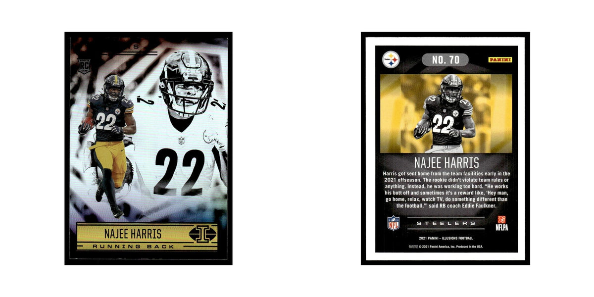 Najee Harris 2021 Panini Illusions #70 Pittsburgh Steelers Football Card NM