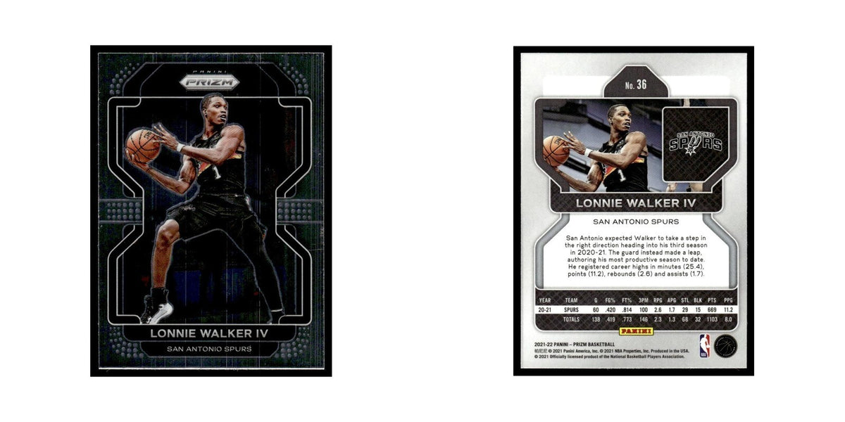 Lonnie Walker IV 2021 Panini Prizm #36 San Antonio Spurs Basketball Card NM