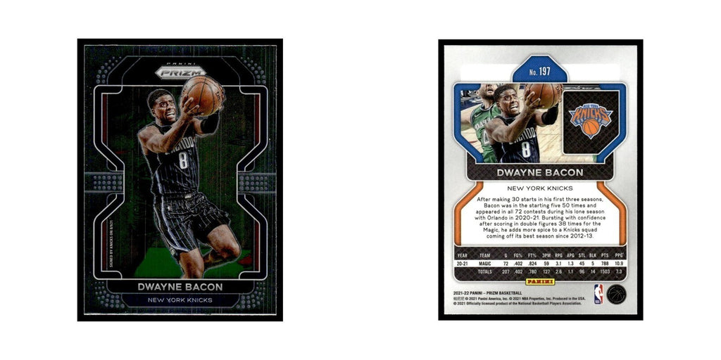 Dwayne Bacon 2021 Panini Prizm #197 New York Knicks Basketball Card NM