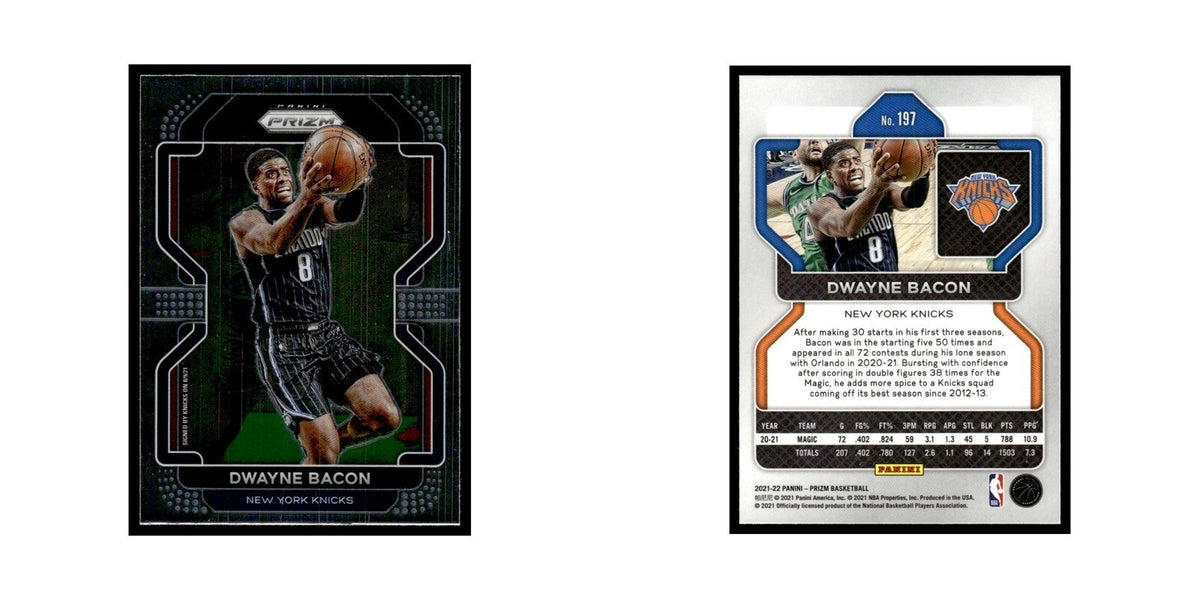 Dwayne Bacon 2021 Panini Prizm #197 New York Knicks Basketball Card NM