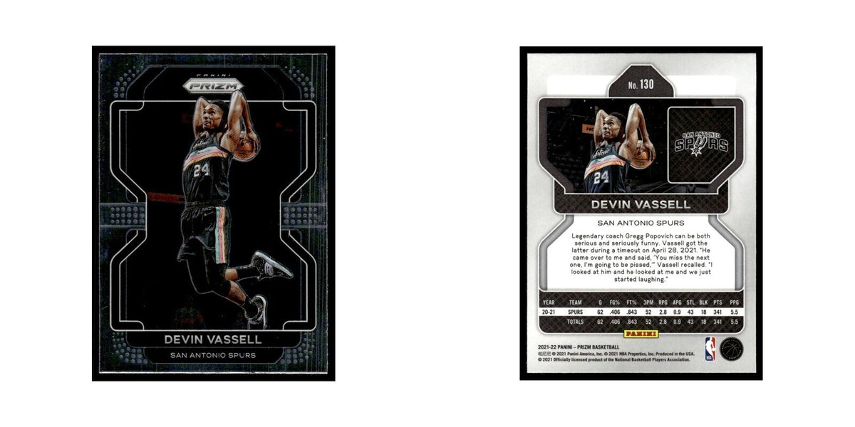 Devin Vassell 2021 Panini Prizm #130 San Antonio Spurs Basketball Card NM