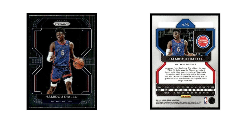 Hamidou Diallo 2021 Panini Prizm #140 Detroit Pistons Basketball Card NM