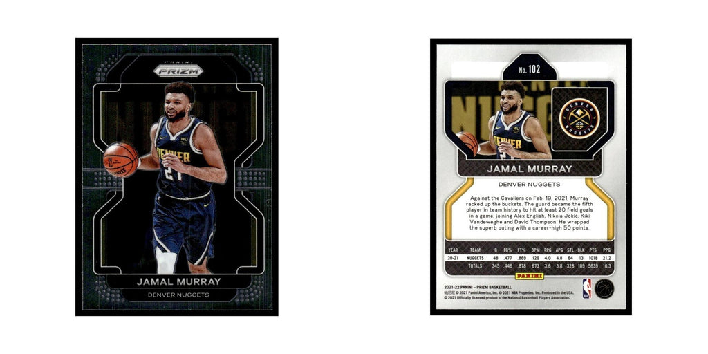 Jamal Murray 2021 Panini Prizm #102 Denver Nuggets Basketball Card NM