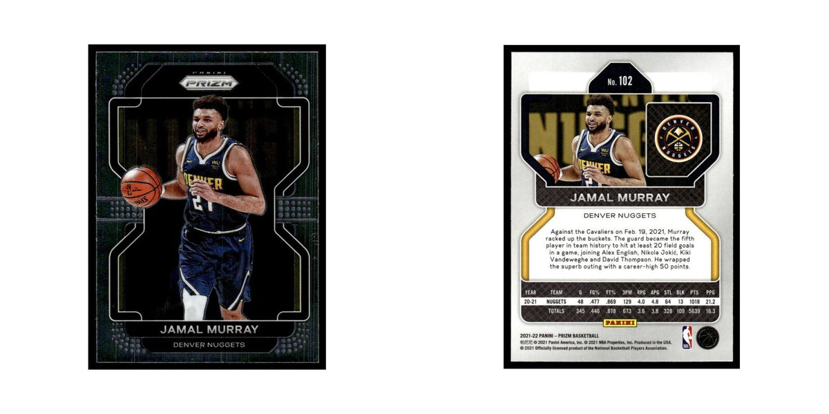 Jamal Murray 2021 Panini Prizm #102 Denver Nuggets Basketball Card NM