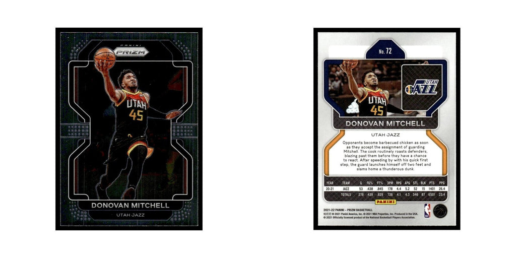 Donovan Mitchell 2021 Panini Prizm #72 Utah Jazz Basketball Card NM