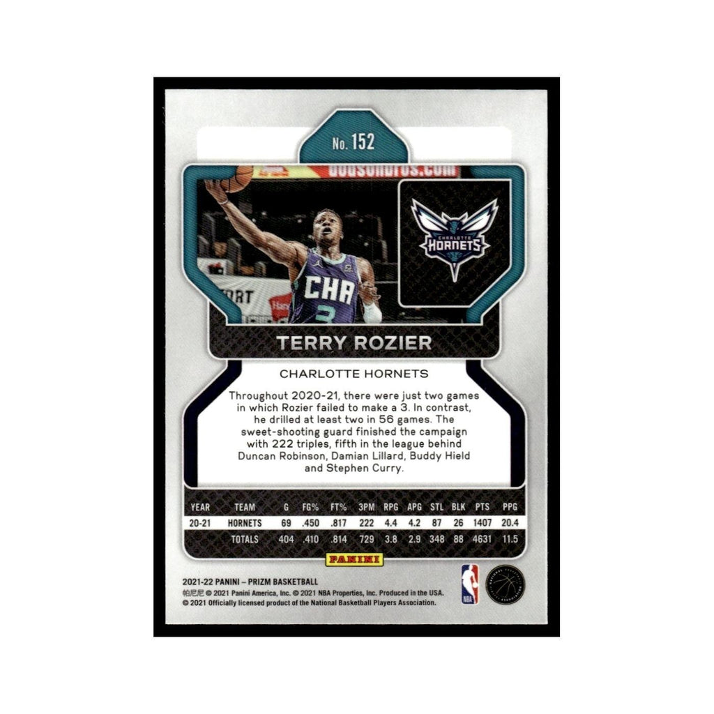Terry Rozier 2021 Panini Prizm #152 Charlotte Hornets Basketball Card NM