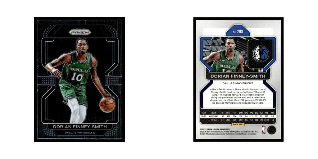 Dorian Finney-Smith 2021 Panini Prizm #208 Dallas Mavericks Basketball Card NM
