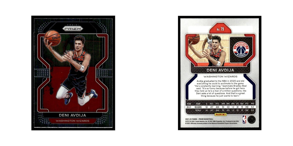 Deni Avdija 2021 Panini Prizm #79 Washington Wizards Basketball Card NM