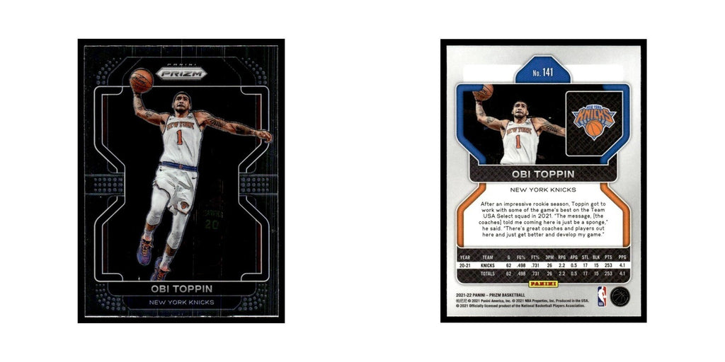 Obi Toppin 2021 Panini Prizm #141 New York Knicks Basketball Card NM