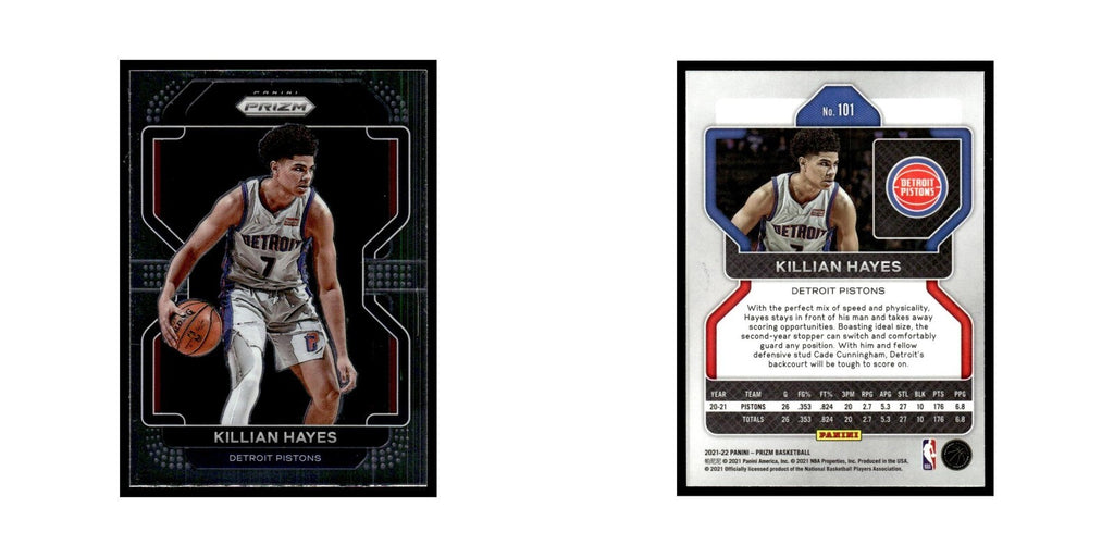 Killian Hayes 2021 Panini Prizm #101 Detroit Pistons Basketball Card NM