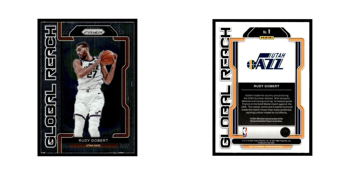 Rudy Gobert 2021 Panini Prizm #9 Utah Jazz Basketball Card NM