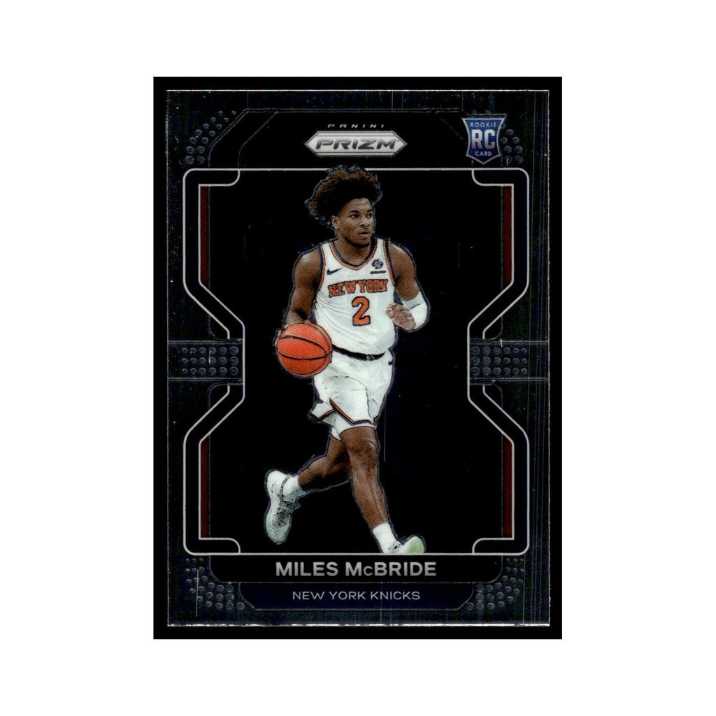 Miles McBride 2021 Panini Prizm #283 New York Knicks Basketball Card NM