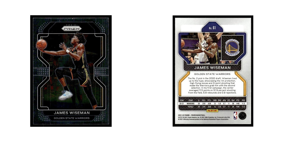 James Wiseman 2021 Panini Prizm #61 Golden State Warriors Basketball Card NM