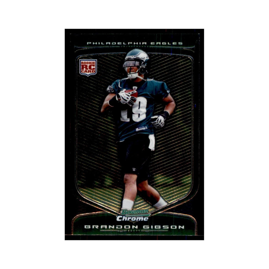 2009 Bowman Chrome Brandon Gibson RC Football Cards #162