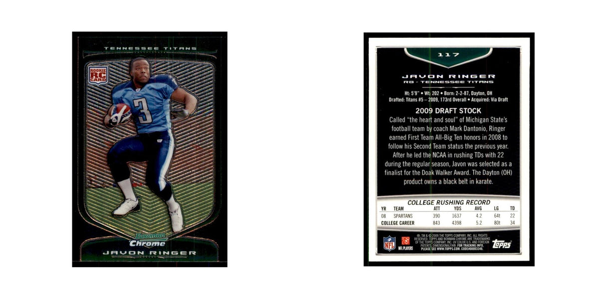 2009 Bowman Chrome Javon Ringer RC Football Cards #117